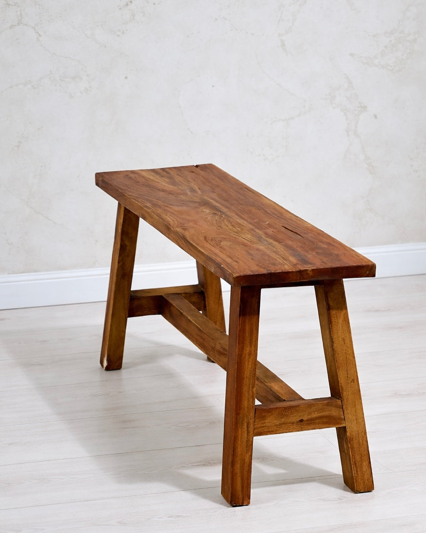 ספסל מעץ מהגוני דגם אלומים