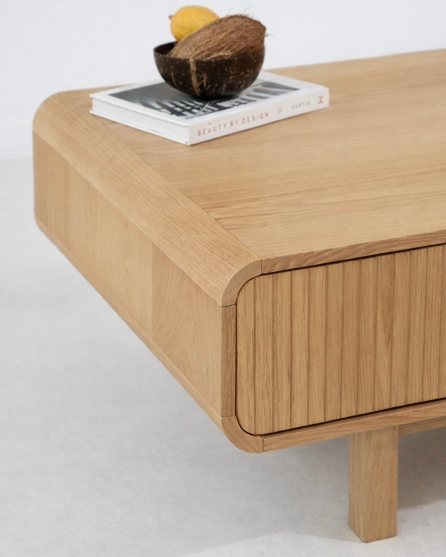 שולחן סלון דגם אלפים עם מגירות אחסון