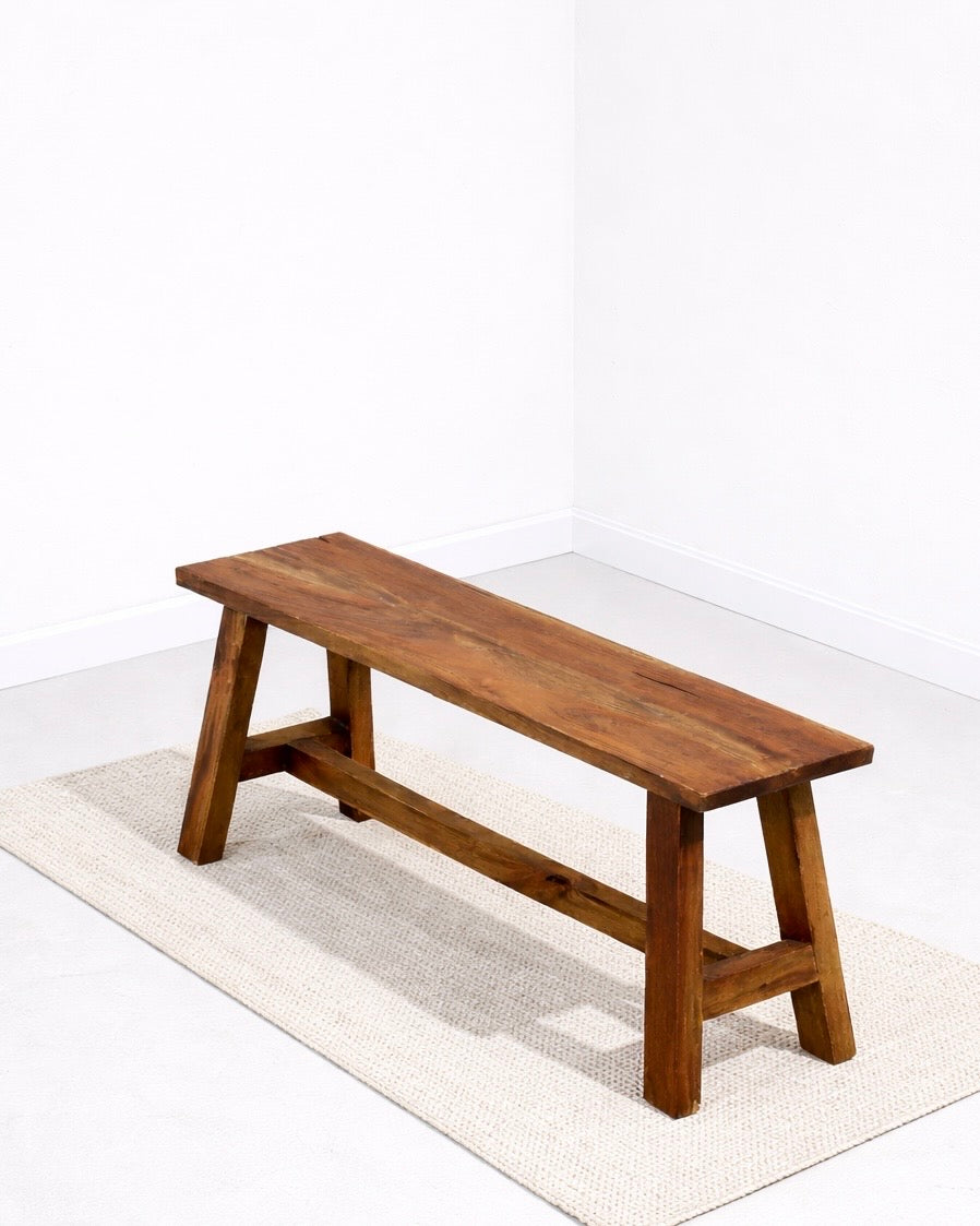 ספסל מעץ מהגוני דגם אלומים