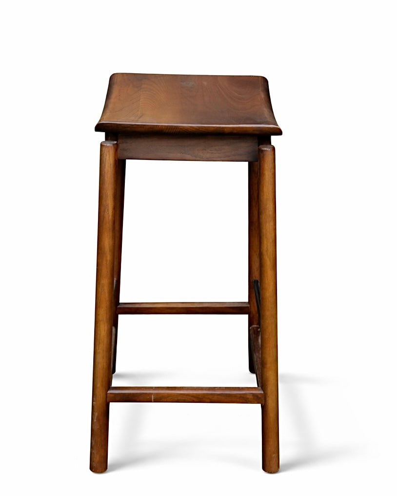 כסא בר דגם פלג צבע אגוז