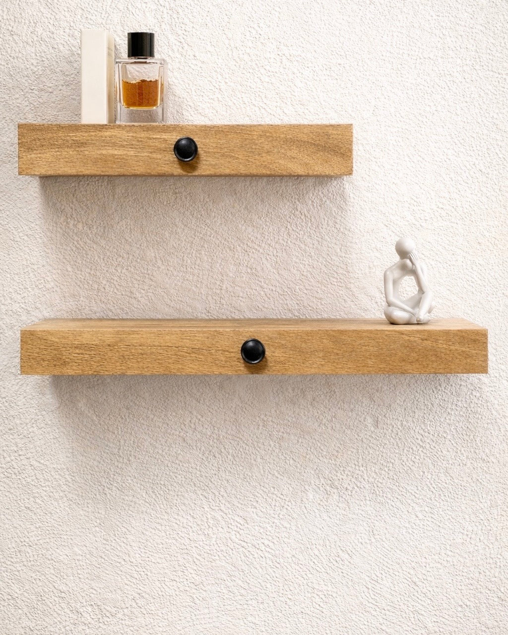 סט מדפי עץ צפים דגם קידר