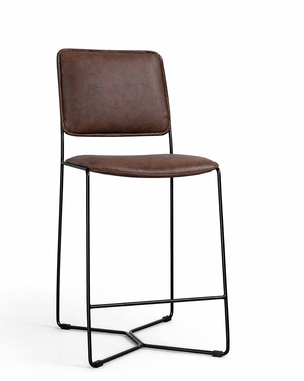 כיסא בר דגם מילו ריפוד דמוי עור