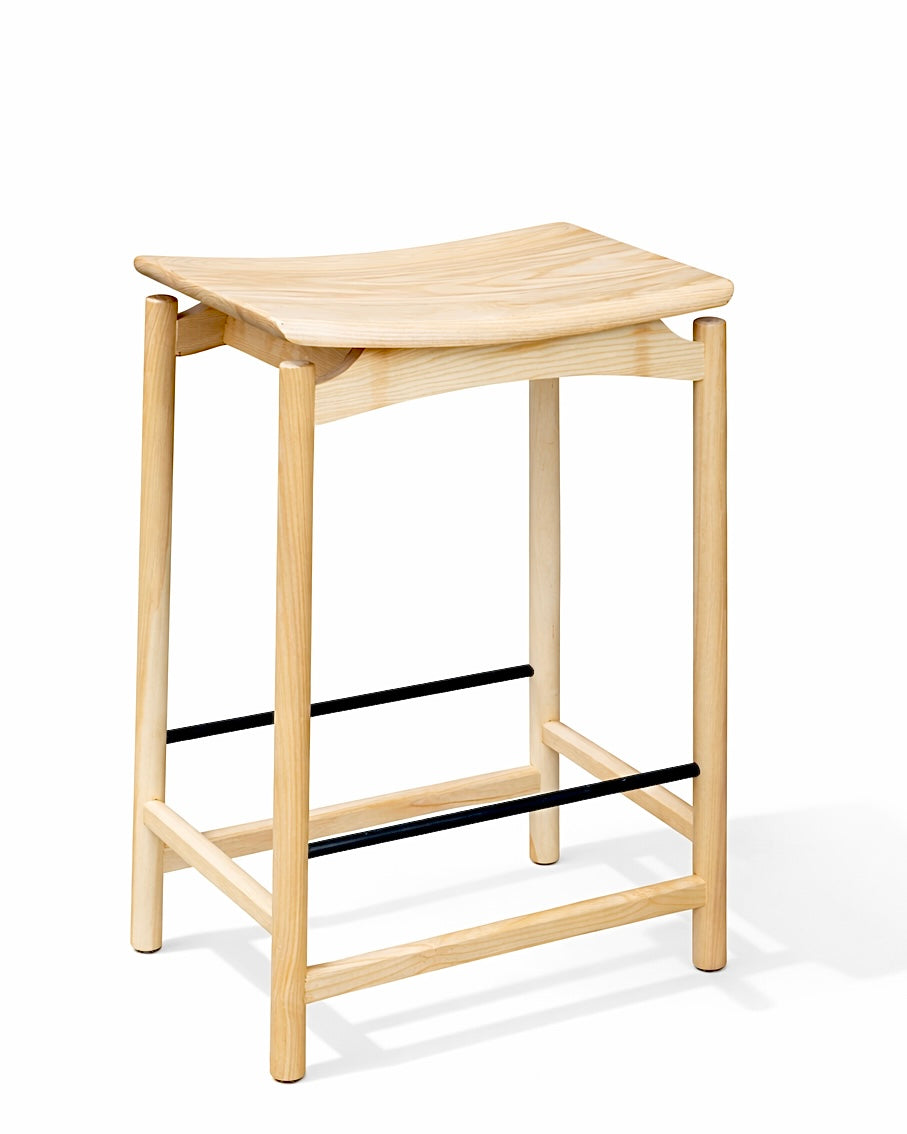 כסא בר דגם פלג צבע טבעי