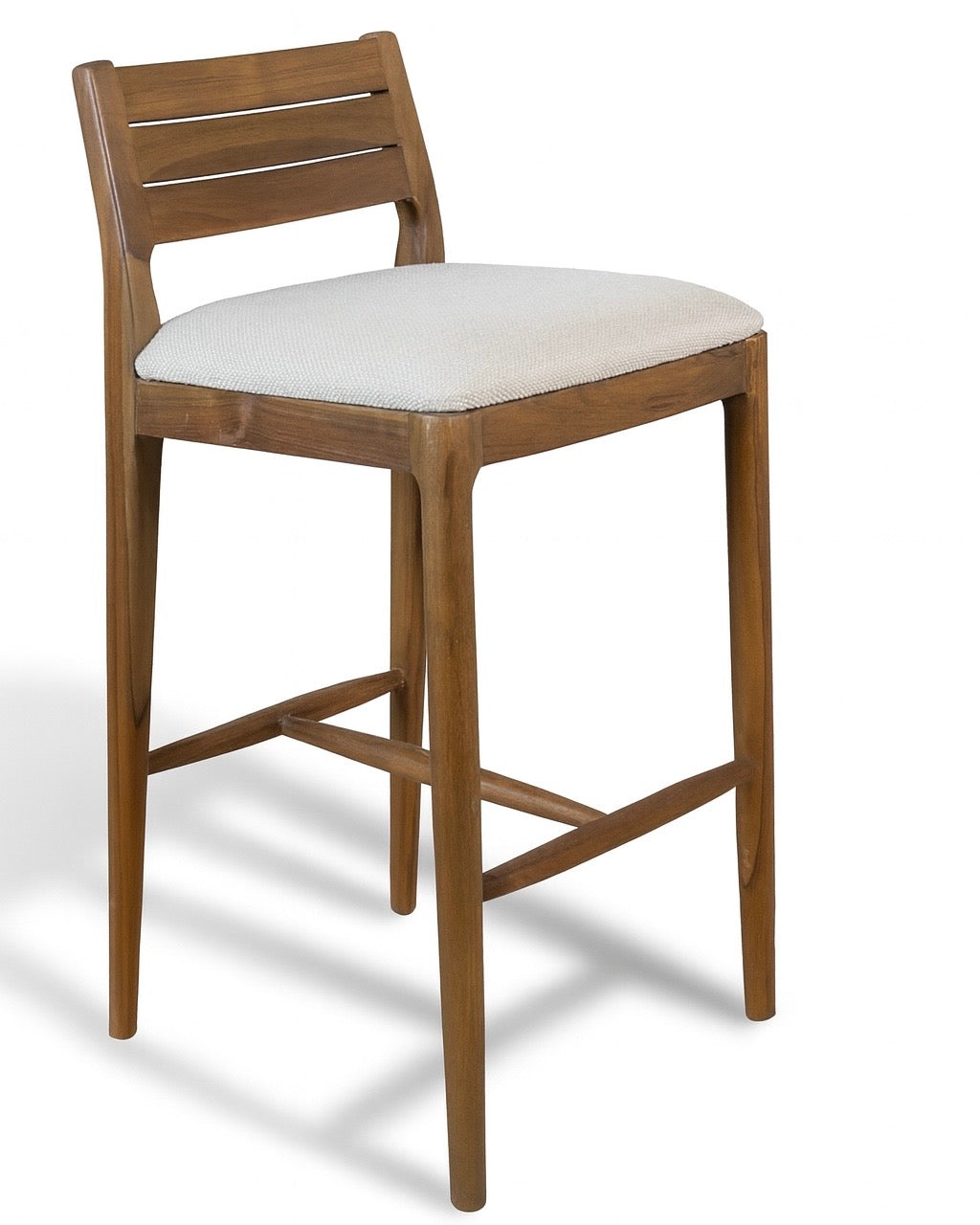 כסא בר דגם טהיטי בגוון אגוז עשיר