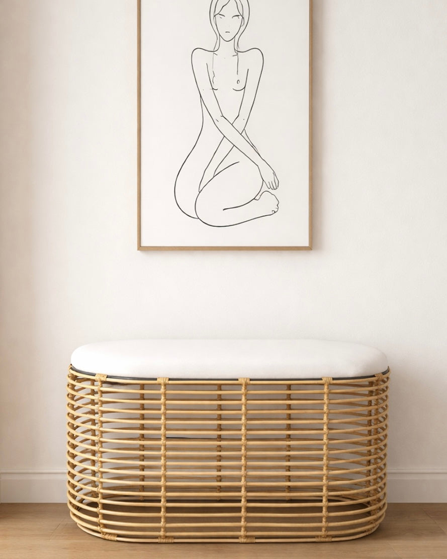 ספסל ישיבה ואחסון דגם פרת