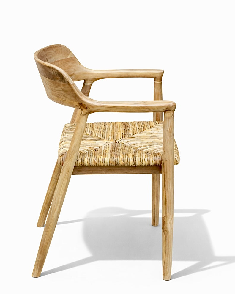 כסא אוכל דגם קזבלן צבע חום טבעי