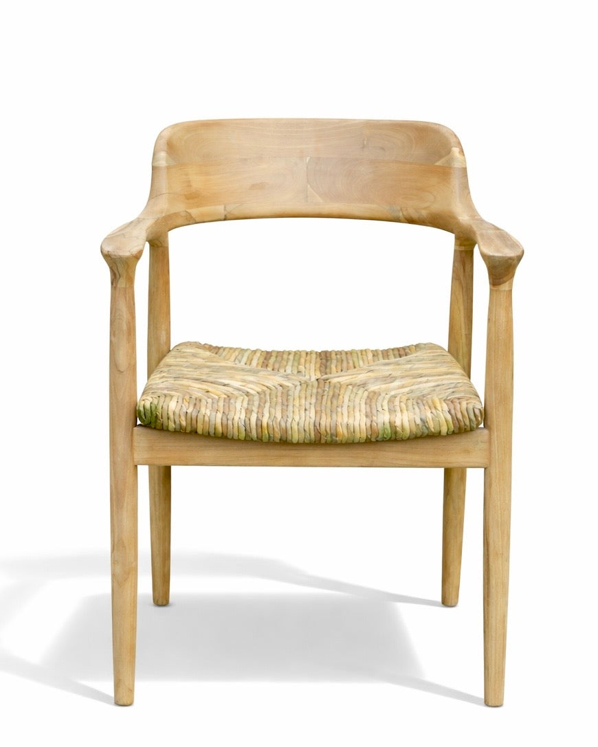 כסא אוכל דגם קזבלן צבע חום טבעי