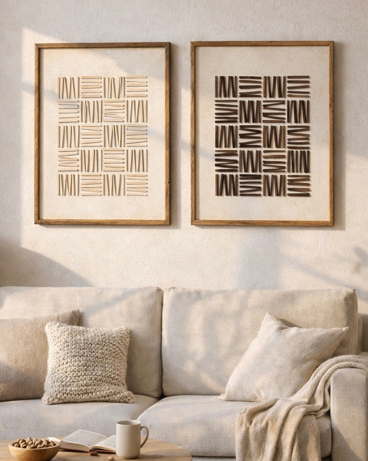 תמונה דגם קווי חול חום