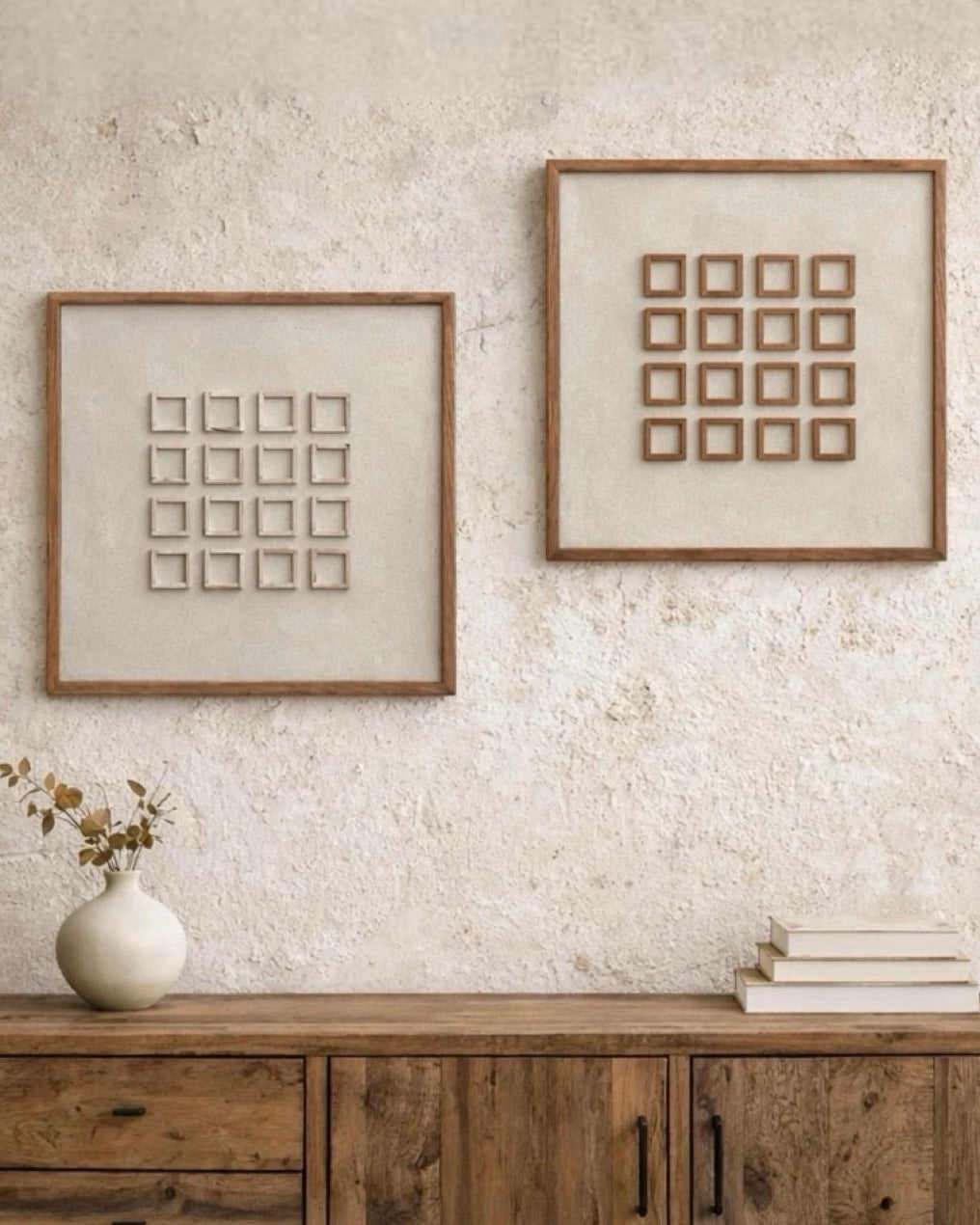 תמונה דגם ריבועים חום