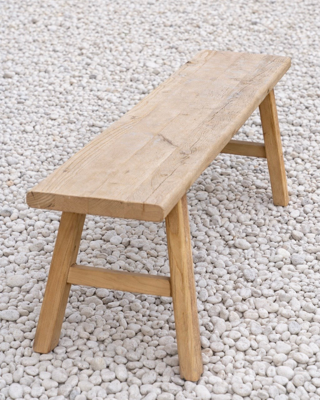 ספסל מעץ אלון ממוחזר דגם דין 150 סמ