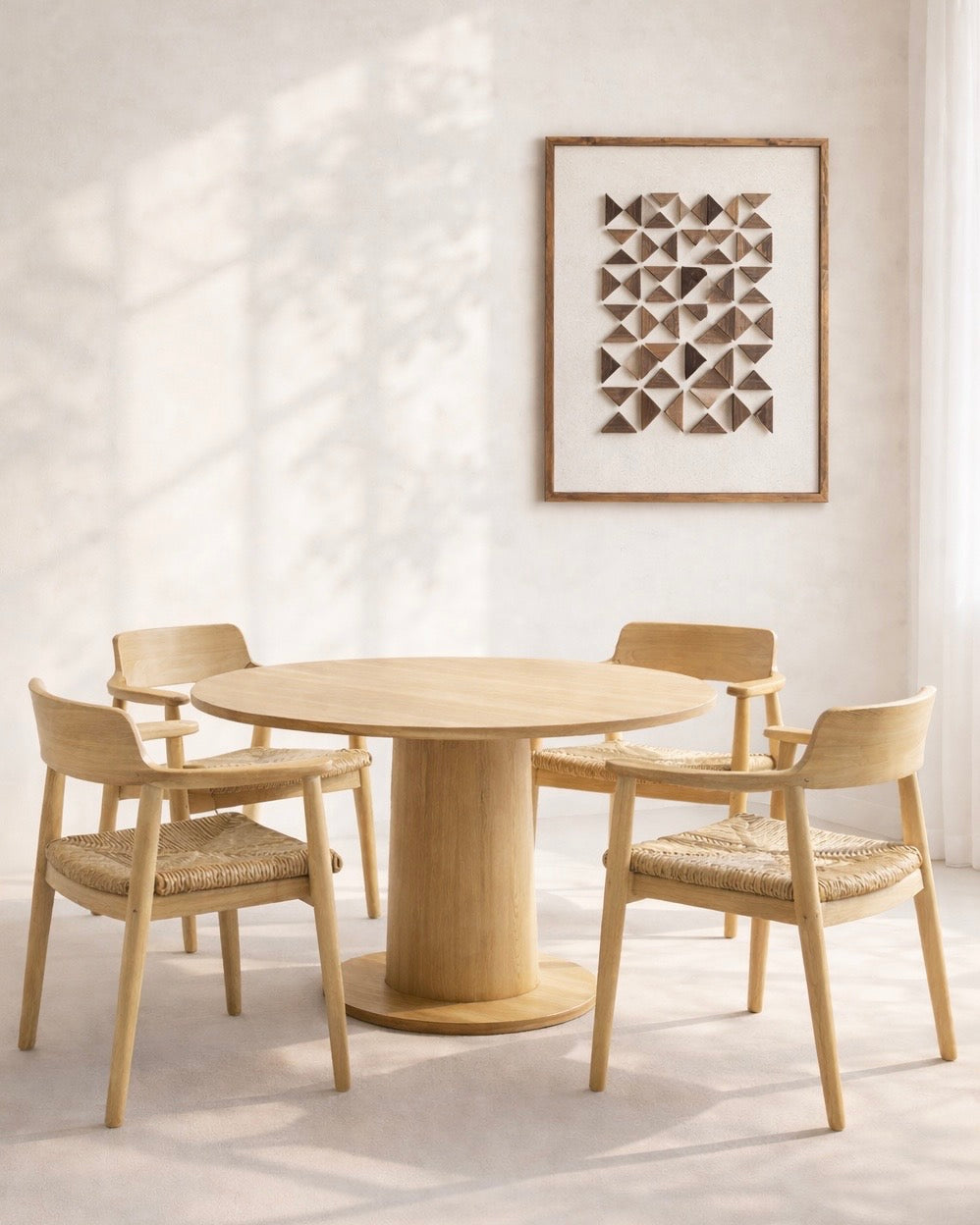 כסא אוכל דגם קזבלן צבע ווש