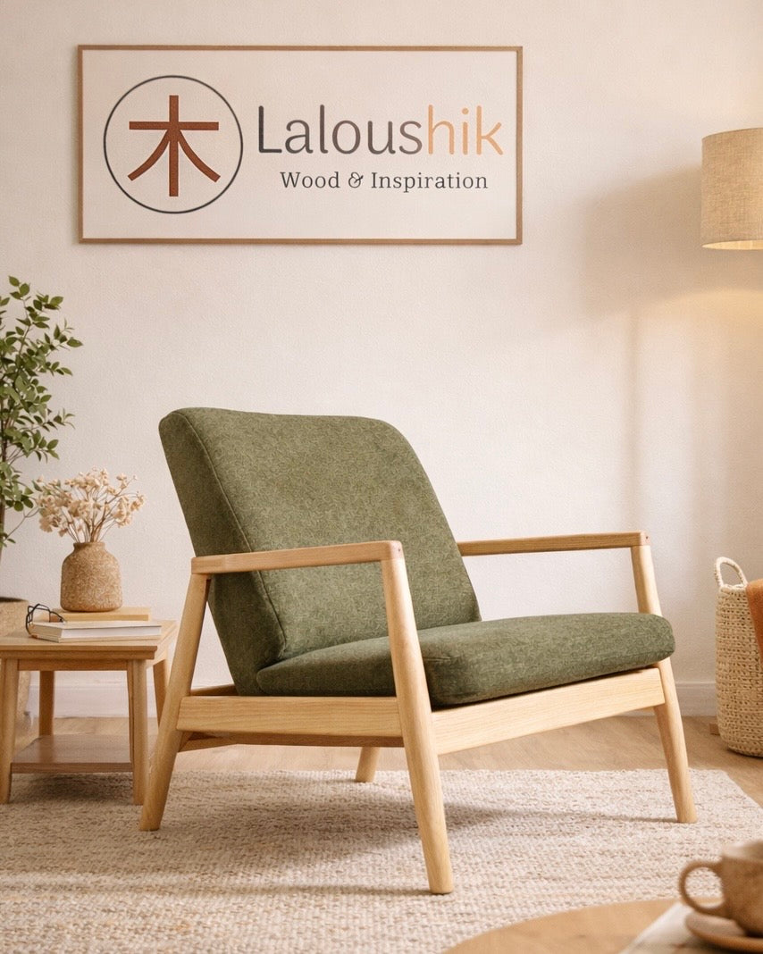 כורסא דגם דנבר ריפוד ירוק