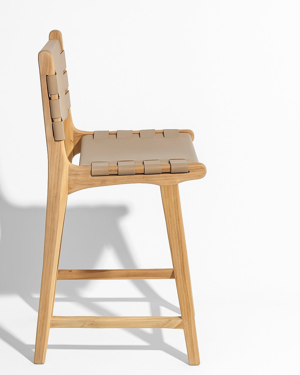 כסא בר דגם לנוקס בגוון טבעי