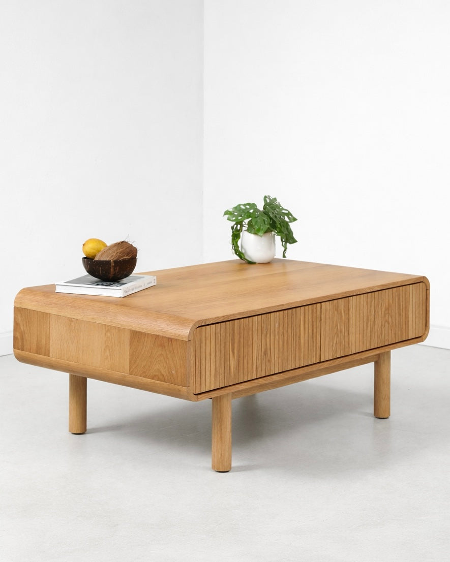 שולחן סלון דגם אלפים עם מגירות אחסון