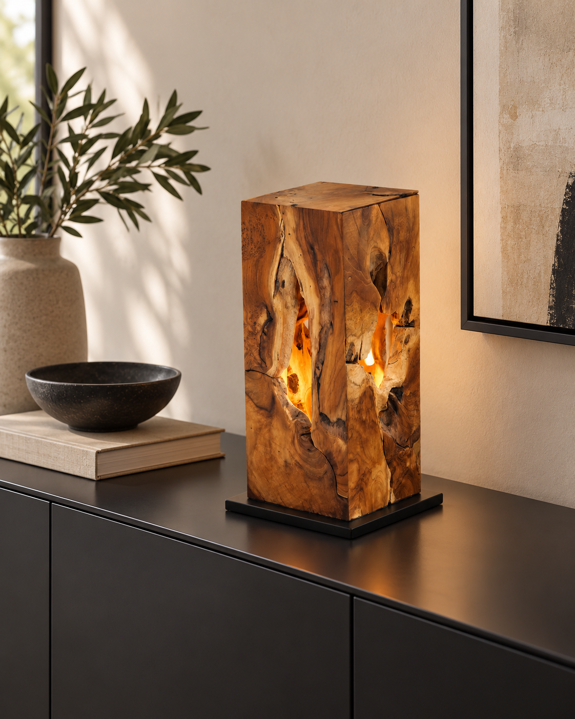מנורת צד דגם שלהבת