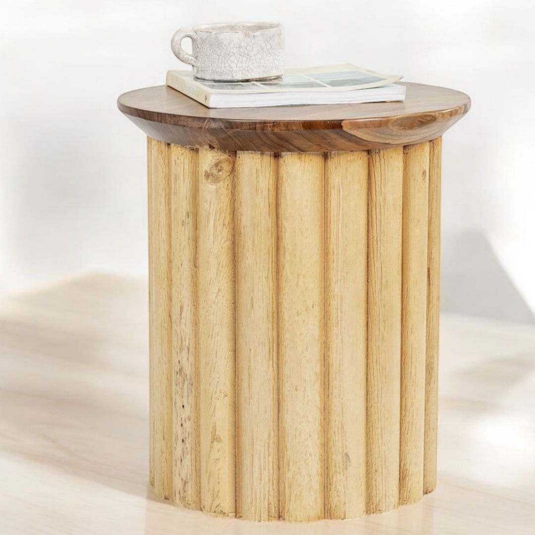 שולחן צד דגם שנהב