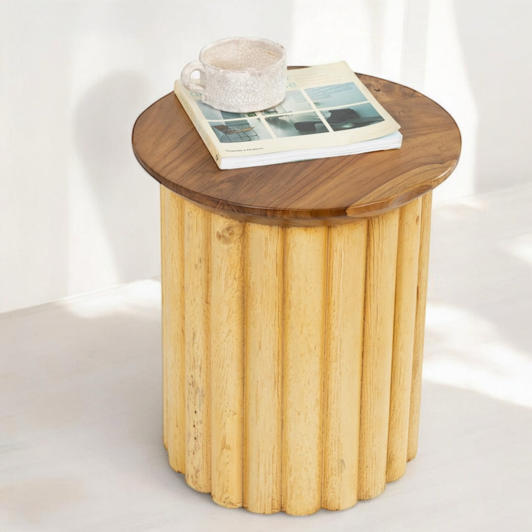 שולחן צד דגם שנהב