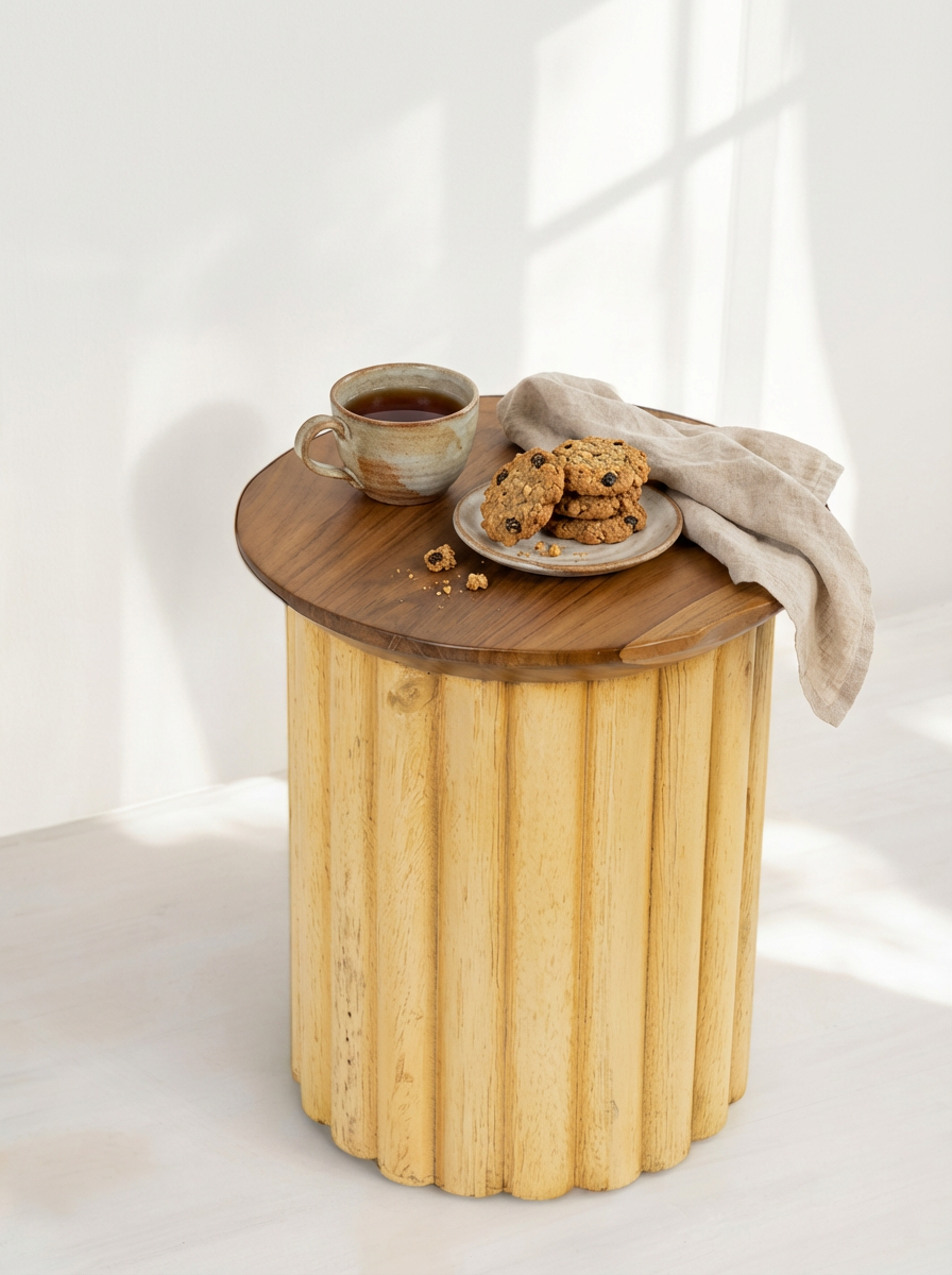 שולחן צד דגם שנהב